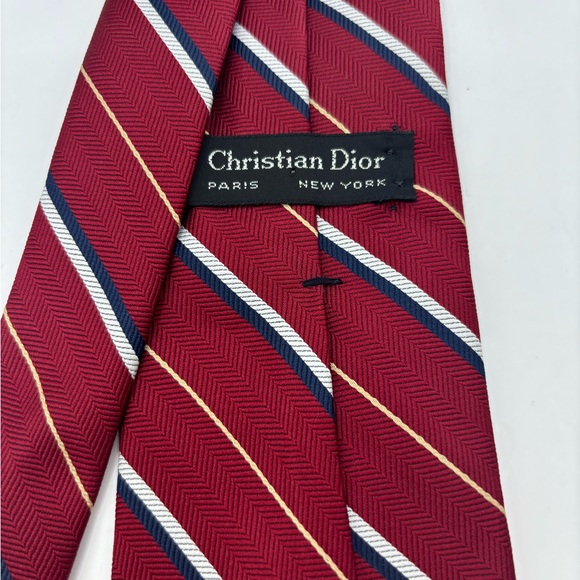 Vintage 70's Christian Dior Paris New York Tie - Picture 4 of 5